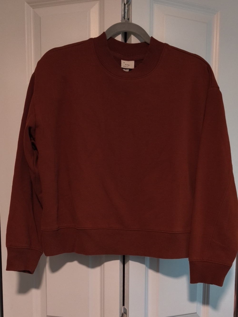 Women's Crewneck Sweatshirt - Rust Brown
